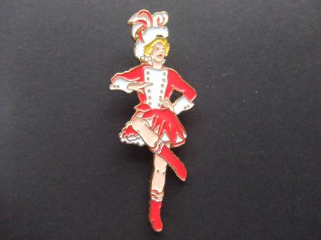 Carnaval danseres rood